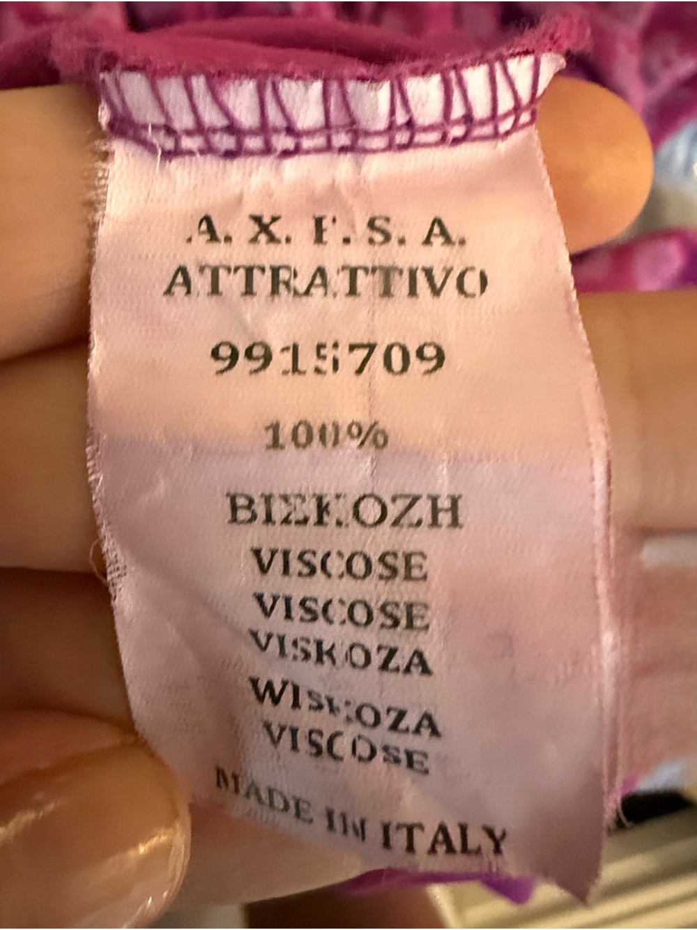 Attrattivo Purple Pink Midi Dress, Size Large IT 42 London Boutique - Picture 8 of 9